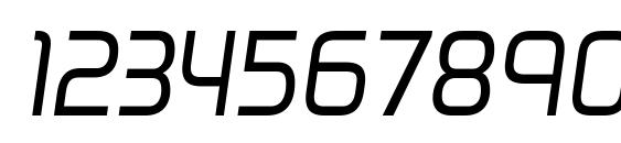 VenactiRg Italic Font, Number Fonts