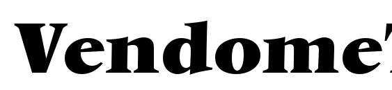 VendomeT Bold font, free VendomeT Bold font, preview VendomeT Bold font
