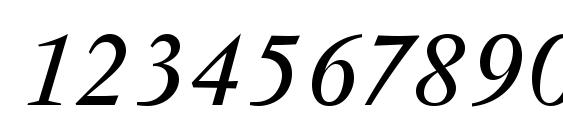 VendomeT Italic Font, Number Fonts