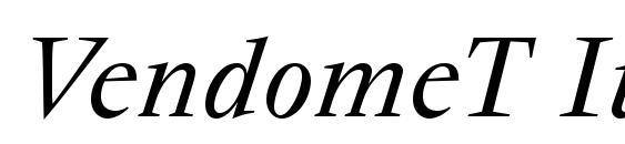 VendomeT Italic font, free VendomeT Italic font, preview VendomeT Italic font
