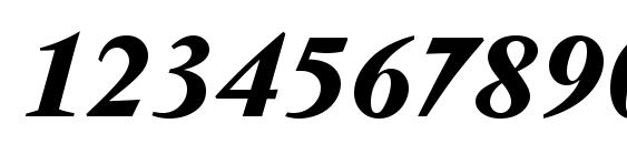 VendomeTMed Italic Font, Number Fonts