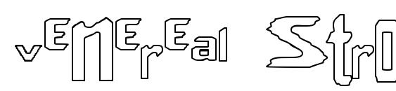Venereal strobe effect stroked Font, Free Fonts