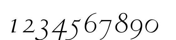 Venetian 301 Italic BT Font, Number Fonts