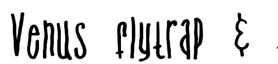 Venus flytrap & the bug font, free Venus flytrap & the bug font, preview Venus flytrap & the bug font