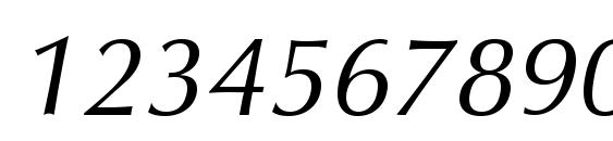 Vera Humana 95 Italic Font, Number Fonts