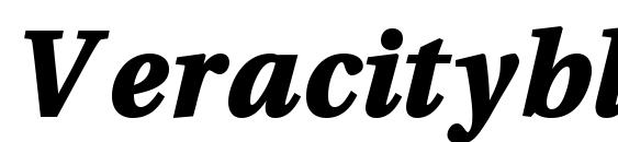 Veracityblackssk bold italic Font