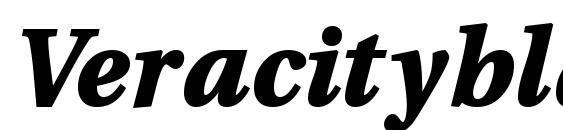 Veracityblackssk bolditalic Font, Free Fonts