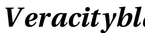 Veracityblackssk italic Font