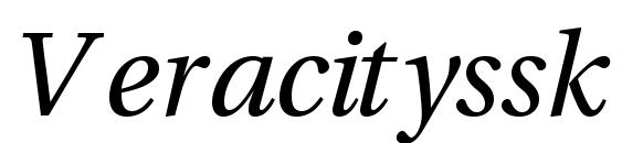 Veracityssk italic font, free Veracityssk italic font, preview Veracityssk italic font