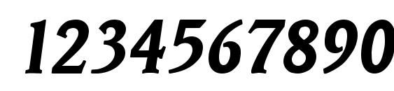 Veracruz Bold Italic Font, Number Fonts