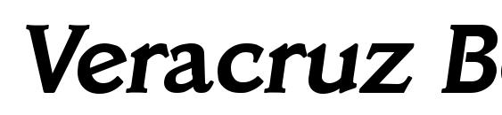 Veracruz Bold Italic font, free Veracruz Bold Italic font, preview Veracruz Bold Italic font