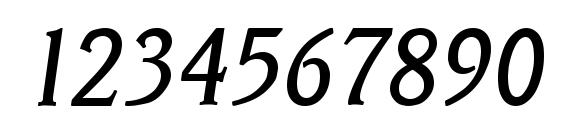 Veracruz Italic Font, Number Fonts