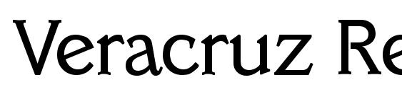 шрифт Veracruz Regular, бесплатный шрифт Veracruz Regular, предварительный просмотр шрифта Veracruz Regular