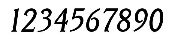 Veracruz Serial RegularItalic DB Font, Number Fonts