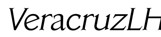 VeracruzLH Italic font, free VeracruzLH Italic font, preview VeracruzLH Italic font