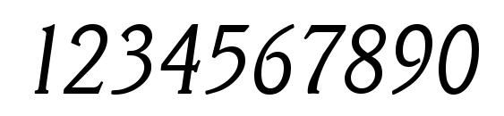 VeracruzSerial Light Italic Font, Number Fonts