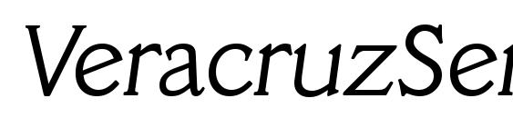 VeracruzSerial Light Italic Font