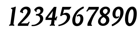 Шрифт VeracruzSerial Medium Italic, Шрифты для цифр и чисел