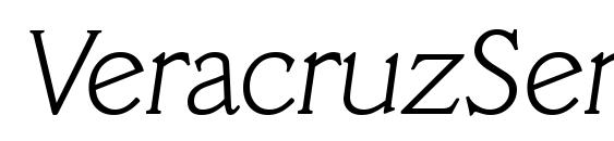VeracruzSerial Xlight Italic Font