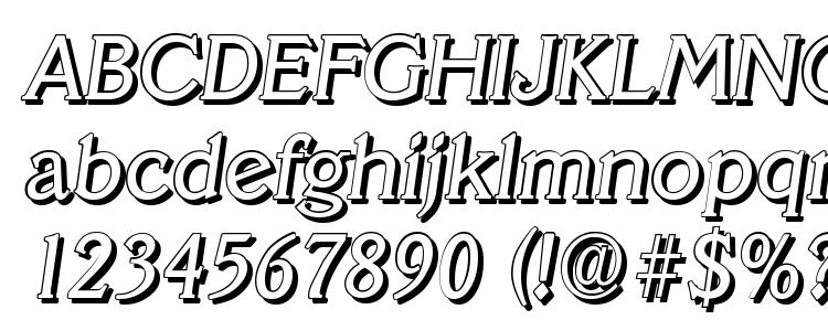 глифы шрифта VeracruzShadow Italic, символы шрифта VeracruzShadow Italic, символьная карта шрифта VeracruzShadow Italic, предварительный просмотр шрифта VeracruzShadow Italic, алфавит шрифта VeracruzShadow Italic, шрифт VeracruzShadow Italic