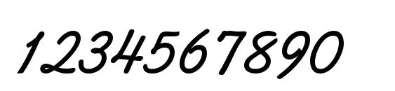 Verbenac bold Font, Number Fonts