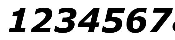 Verdana Полужирный Курсив Font, Number Fonts