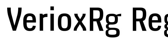 шрифт VerioxRg Regular, бесплатный шрифт VerioxRg Regular, предварительный просмотр шрифта VerioxRg Regular