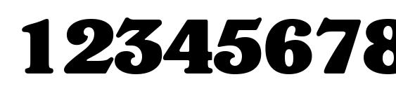 Verona extrabold Font, Number Fonts