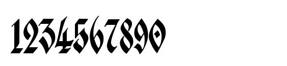 Verona Gothic Flourishe Font, Number Fonts