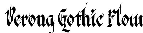 Verona Gothic Flourishe font, free Verona Gothic Flourishe font, preview Verona Gothic Flourishe font