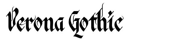 Verona Gothic font, free Verona Gothic font, preview Verona Gothic font