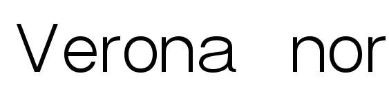 Шрифт Verona normal