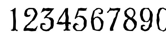 VeronaAntique Light Regular Font, Number Fonts