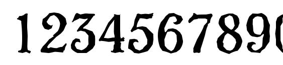 VeronaAntique Regular Font, Number Fonts