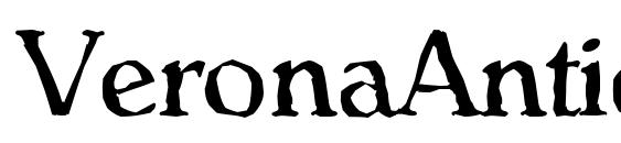 шрифт VeronaAntique Regular, бесплатный шрифт VeronaAntique Regular, предварительный просмотр шрифта VeronaAntique Regular