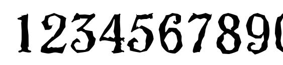 VeronaRandom Regular Font, Number Fonts