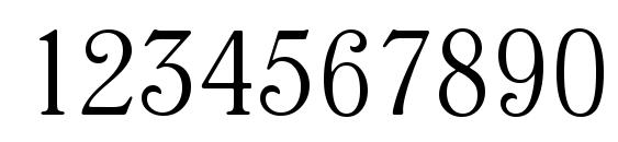 VeronaSerial Xlight Regular Font, Number Fonts
