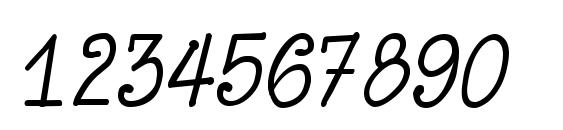 VERONICA Regular Font, Number Fonts