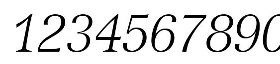 Versailles LT 46 Light Italic Font, Number Fonts