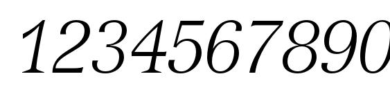 VersaillesLTStd LightItalic Font, Number Fonts