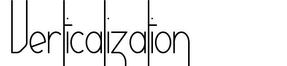 Verticalization font, free Verticalization font, preview Verticalization font