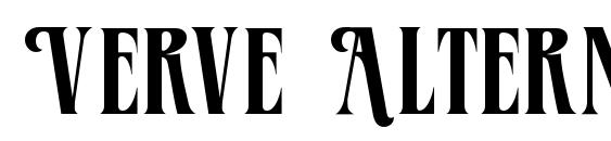 шрифт Verve Alternate, бесплатный шрифт Verve Alternate, предварительный просмотр шрифта Verve Alternate