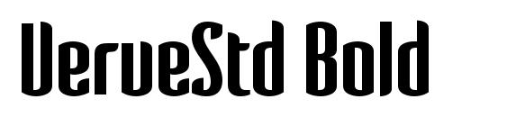 шрифт VerveStd Bold, бесплатный шрифт VerveStd Bold, предварительный просмотр шрифта VerveStd Bold