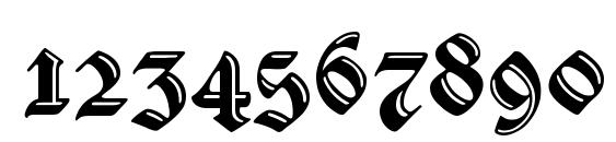 VerzierteSchwabacher Font, Number Fonts