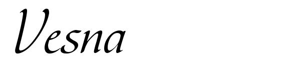 Vesna font, free Vesna font, preview Vesna font