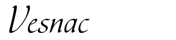 Vesnac font, free Vesnac font, preview Vesnac font