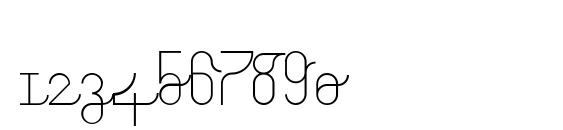Vespertine Font, Number Fonts