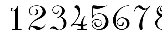 Viatascriptssk regular Font, Number Fonts
