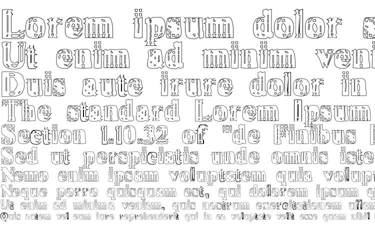 specimens Vibrato hollow font, sample Vibrato hollow font, an example of writing Vibrato hollow font, review Vibrato hollow font, preview Vibrato hollow font, Vibrato hollow font