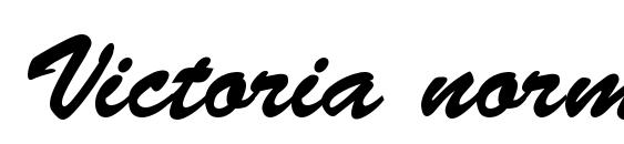 Victoria normal Font